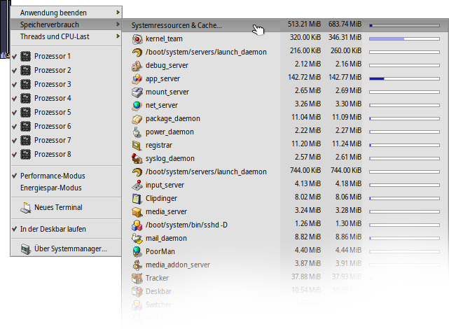 ProcessController - Memory usage