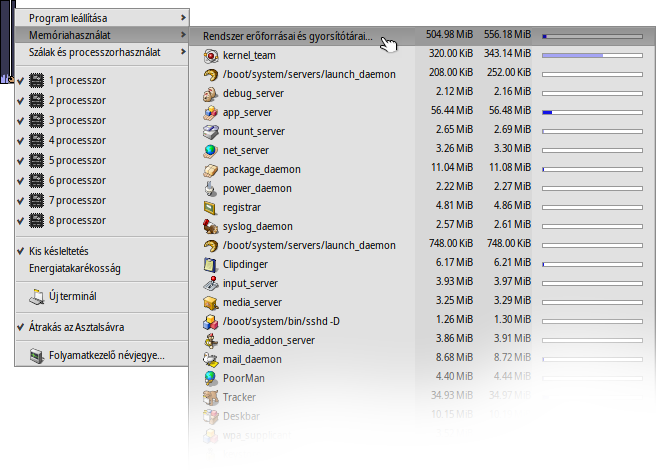 ProcessController - Memory usage