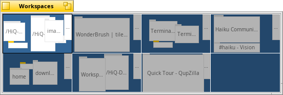 The Workspaces applet