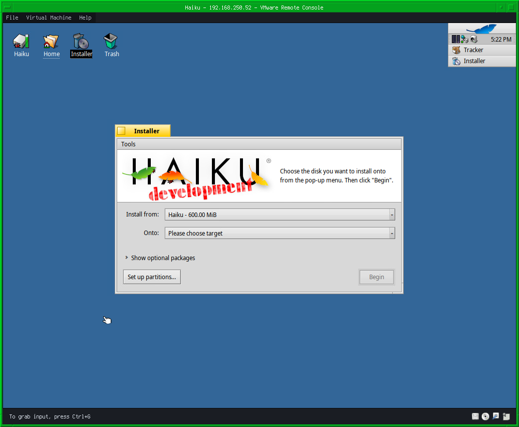 Haiku installer