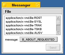 図 Messengerの起動直後画面