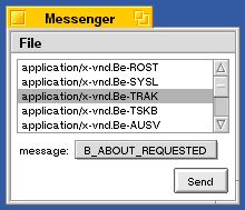 図 Messengerのスクリーンショット